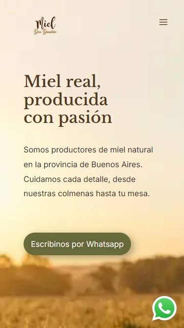 Versión móvil del sitio web