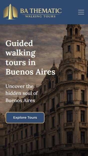 Versión móvil del sitio web